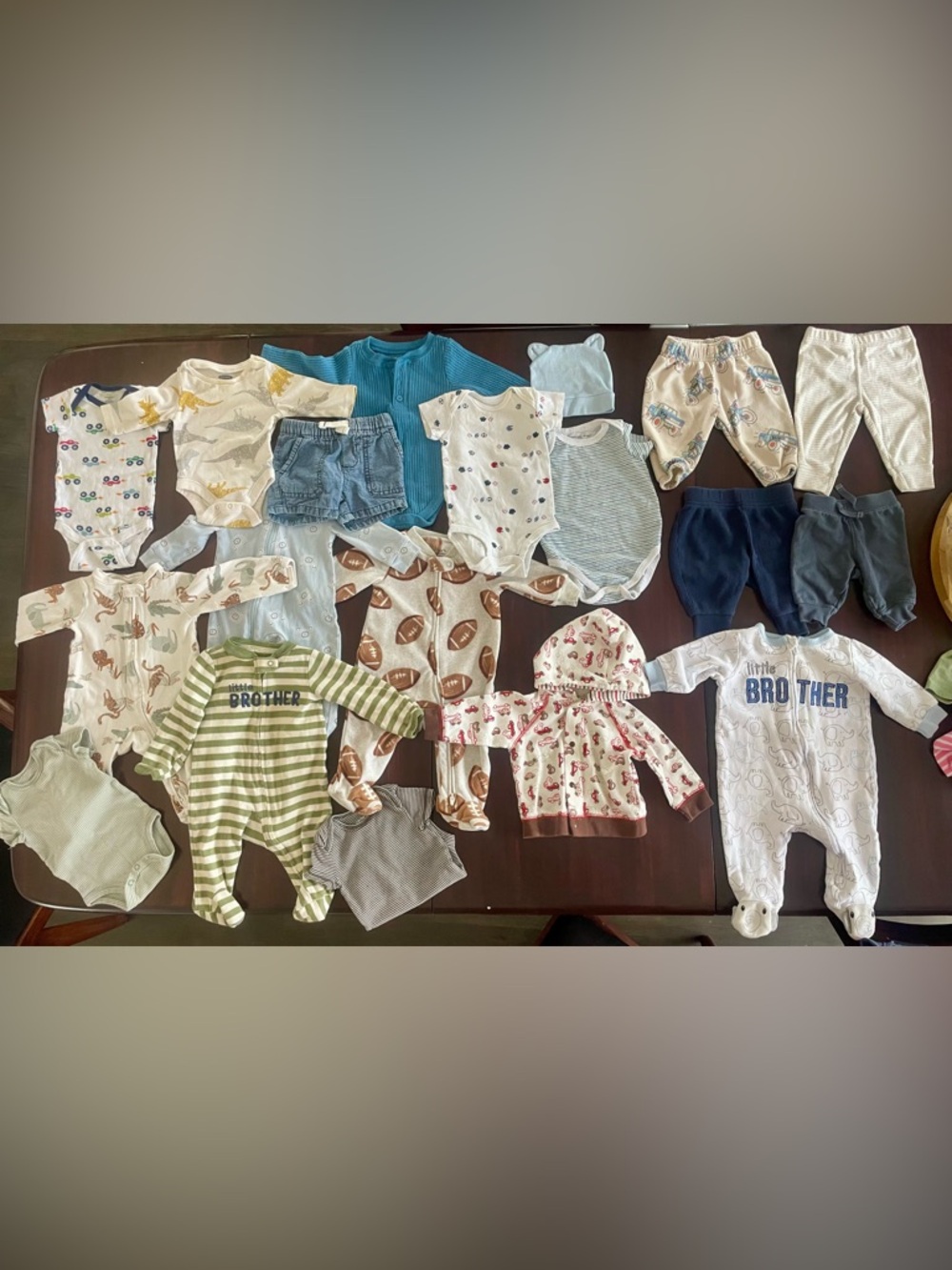 0-6M Baby Clothing Mix & Match Onesies, Jacket & Footed Pajamas